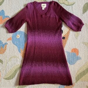Y2K I Nurture I Purple Ombré Sweater Dress